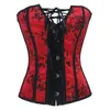 Sexy Red Waist Trainer Corsetti e bustier Top corsetto con lacci per abito da sposa Plus Size Lingerie Overbust Underwear