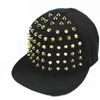 Unisex Algodão Casual Casquette Punk Hedgehog Hedgehog Personalidade Jazz Spaceback Spike Studded Rebite Boné de Beisebol Spiky para Hip Hop Rock Dance