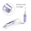 25st 11 Pins Needle Dermapen 2 Goldpen Dermic Microneedle Derma Pen Stämpel Tips Patroner Rynka borttagning