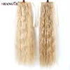 SHANGKE Hair 22039039 Long Curly Ponytail For Black Women Wine Red Hair Heat Resistant Synthetic Fake Pieces5179108