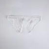 Slip da uomo sexy in pizzo Intimo bikini Vita bassa Mutande trasparenti Gay See Through Sissy Pouch Intimo erotico per uomo