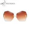 النظارات الشمسية الفاخرة للنساء مصمم الأزياء حملق uv400 حماية فرملس أعلى جودة تأتي مع صندوق القضية