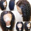Curly Human Hair Wig 13x4 Water Wave Lace Front Wigs For Black Women Brazilian Short Bob Pre Plucked 130% Deep Frontal diva1