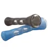 Silicone prometheus one hitter bat silicone portable straight pipe nano Pyrex Glass Tobacco Pipes VS Twisty Glass Blunt