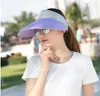 Wholesale Summer sports simplified design Big eaves Empty top Sunscreen Outdoor special sunless hat folding Cycling sun shading fashion hat