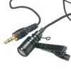 Leory Mini 3.5mm Jack Mikrofon Lavalier Tie Clip Mikrofoner Microfono Mic för att tala talföreläsningar 2,4m lång kabel