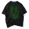 2018 Nowa Koszulka 3D Mężczyźni Wypoczynek Fluorescencyjny Spersonalizowany Krótki Rękaw Luminous Tee Koszula Lato Topy Mężczyźni Koszulka Lekkie ubrania