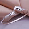 925 Silver Charm Bangle Fine Noble Mesh Dolphin Armband Fashion Jewelry GA150