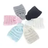 Barn beanie stickade pom pom hattar barn hattar baby pojke tjejer vinter cap toddler varma skullies mössor m063