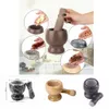 Japan Large Natural Grey Granite Mortar & Pestle Stone Grinder for Spices, Seasonings, Pastes, Pestos and Guacamole