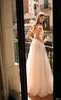 Muse av berta 2019 en linje bröllopsklänningar av axel spets sequins sopa tåg brudklänningar strand boho plus storlek robe de mariée