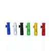 Красочные мини -нюхание курительные трубы Инструментальная нить форма алюминиевый сплав высококачественный ящик для хранения множества инновационного дизайна съемной сигарет бутылок