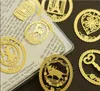Niedliche goldfarbene Metall-Lesezeichen, modische Vogelkäfig-Kronen-Katzenklammern für Bücher, Papier, kreative Produkte, Schreibwaren