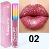 Cmaadu Glitter Flip Lip Gloss Бархатный матовый оттенок 6 цветов Водостойкая долговечная жидкая помада с блестками и блестками2636407