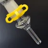 10mm 14mm 18mm 19mm Quartz Tip Titanium Tip for Mini NC Kits With Plastic Keck Clips Quartz Banger Nail Titanium Nail7288678