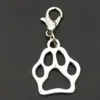 100pcs lot High quality Mixing Animal Dog Paw Prints & bones & dog bowl Charm Pendant Necklace Bracelet DIY Jewelry Making Finding263s