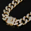 Designer Halskette Euro Out Gold Tennisketten Hip Hop Schmuck Mens Diamond Miami Kubanische Link Kette Luxus Halsketten Bling Rapper Mode Zubehör