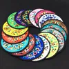 Chinese Embroidered Round Christmas Coasters Party Favors Table Mat Vintage Satin Fabric Fashion Tea Coffee Coaster Set 10set/lot