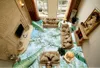 Aangepaste 3D-foto behang 3d vloer schilderij behang 3 D badkamer vloer bos landschap 3D woonkamer decoratie