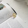 Nowy 925 Sterling Silver Figury Monety Pierścienie Złoty Moda Osobowości Dollar Avatar Coin Otwarte Pierścienie Dla Kobiet Gold Charms Biżuteria S18101002