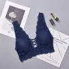 Women Lace Bralette Sexy Camisoles Female Deep V Back Cross Underwear Tank Crop Lingerie Brassiere