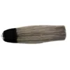 1b /灰色のオムレブラジル人間の髪の髪のストレート8Aマイクロループオンブルシルバーグレー100Gバージンブラジルの髪の人間のマイクロビーズの髪の拡張100S