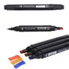 1224303640486080 couleurs Art marqueurs stylo ensemble croquis Graffiti double tête marqueurs stylo pour dessin étudiant Manga Designer2701735