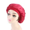 New Muslim Women Stretch Sleep Turban Hat Scarf Silky Bonnet Chemo Beanies Caps Cancer Headwear Head Wrap Hair Loss Accessories