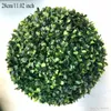 2st Stor grön konstgjord växtboll Topiary Tree Boxwood Wedding Party Home Outdoor Decoration Plants Plastgräsboll