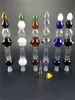 6 Color Nector Collector 6 Colors Without 14mm Titanium Nail Straw Concentrate Dab Straw Nectar Collector No GR2 Titanium Tip Glass Bong