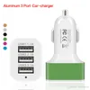 Universal 4.1a 12v 3 USB Port Travel Car Charger Adapter för iPhoneXS X 8 7 Samsung S8 S9 Obs Smart Mobiltelefon 100st / Lot