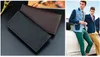 Sıcak Satış erkek Uzun Cüzdan Üç Kat Katı Renk Çok Kart Kart Tutucu Erkek Çanta Debriyaj El Çantası Ücretsiz Kargo