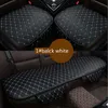 Ny bilfront/baksäte täcker Universal Fit SUV Sedans Chair Pad Cushion Mat Antiskid PU Leather Check Design