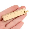 Outdoor Camping Rulers Brass Scale Portable Vintage Bookmarks Copper Ruler Mini EDC Tool for Hiking High Quality