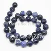 8mm wholesale Natural Stone Beads Old Blue Sodalite Round Loose Beads For Jewelry Making 15.5inch Pick Size 4 6 8 10 12mm