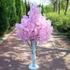 New Arrival Cherry Blossoms Tree Road Leads Wedding Runner Aisle Column Shopping Malls Opened Door Decoration Stands free shipping