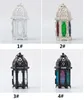 Bougeoir Bougeoir créatif Bougeoir en fer Bougeoirs de lanterne Bougeoirs en verre teinté Décorations pour la maison c606