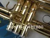 XINGHAI XT-120 New Surface Gold Plated Bb Brass Tromba Strumento professionale per principianti con custodia e accessori