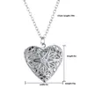 Donna Uomo Hollow Heart Locket Collane con ciondolo luminoso Glow In The Dark Gioielli incandescenti Regali 162625