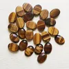 Hela 10st Natural Stone Oval Cab Cabochon Teardrop Beads Color Mixing 18 25mm Diy Jewelry Making Ring Holiday Gift 345b