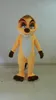 Gele Fox Mascotte Kostuums Geanimeerde Thema Dierlijke Cospalie Cartoon Mascotte Karakter Halloween Carnaval Party Kostuum