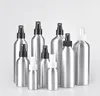 30ml - 500ml Bouteilles de pulvérisation de brouillard fin en aluminium Bouteille vide utilisée comme bouteille de distributeur cosmétique d'eau d'huile essentielle de parfum