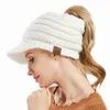 Drop Shipping Dzianiny Kobiety Czapka Kapelusz Skullly Trendy Ciepły Chunky Soft Stretch Cable Knit Sloomay Winter Czapki Narciarskie Czapka