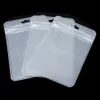 400pcs / Lot 8.5x13cm Resealable Poly Plastic Front Limpar Embalagem Bag for Electronic Product Zipper fechamento Bolsa para Componente Digital