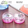 100pcs 5g 3g (5ml,3ml) Clear Diamond Empty Acrylic Container for Cosmetic Cream Jewelry Empty Jar Pot Eyeshadow