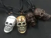 12 PCS YQTDMY Whole Fashion Jewelry Kared Skull Charm Necklace Jewelry Wood Beads Rope Adagable45912094971384