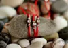 Браслет с красной нитью и цирконом, стерлинговое серебро 925 пробы, браслет из веревки, счастливые браслеты с красной нитью для женщин, Jewelry6856595