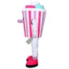 Hög 2018 -kvalitet Yummy Colorful Ice Cream Adult Hot Selling Anime Mascot Costume Gift for Halloween Party Free Frakt