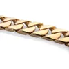 Punk Men039s Bracelets Gold 316L Aço inoxidável Curve