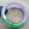 Bracciale rigido in giada giada lavanda naturale al 100% certificato grado A A077276F